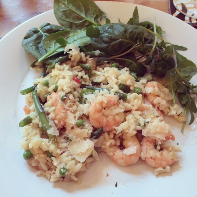 Prawn risotto